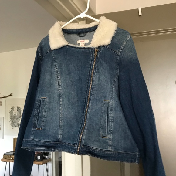 target denim sherpa jacket